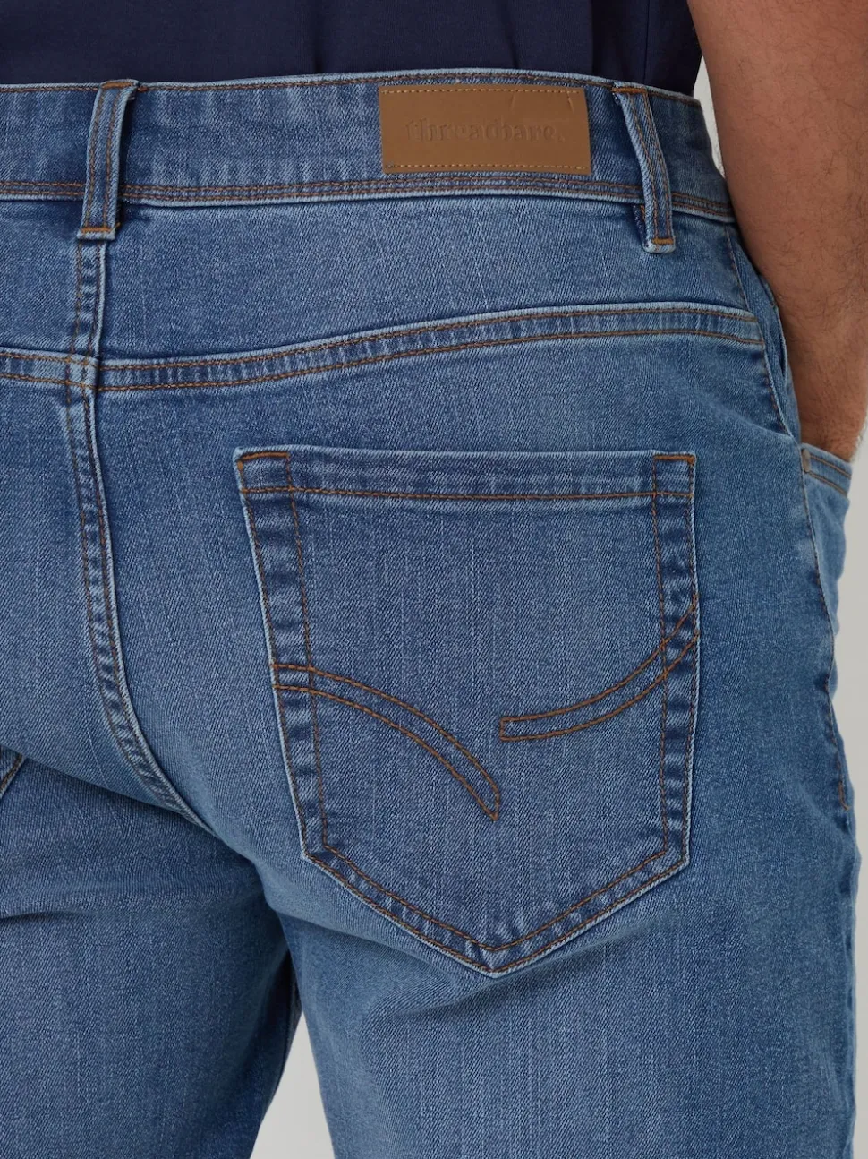 Threadbare Light Wash Slim Fit Jeans With Stretch