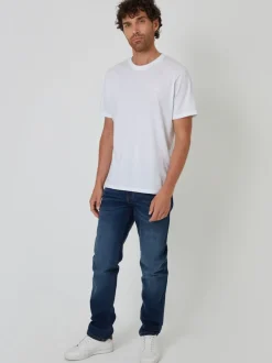 Threadbare Midnight Blue Straight Fit Jeans With Stretch