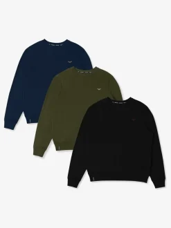 Threadbare Multi Crew Neck Sweatshirts 3 Pack