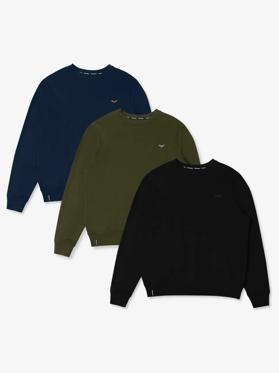 Threadbare Multi Crew Neck Sweatshirts 3 Pack