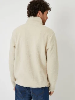 Threadbare Natural Regular Fit Relaxed Fit Borg Sweatshirt
