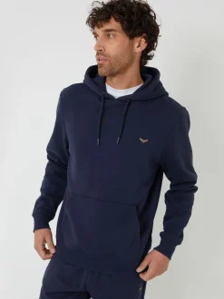 Threadbare Navy Blue Hoodie