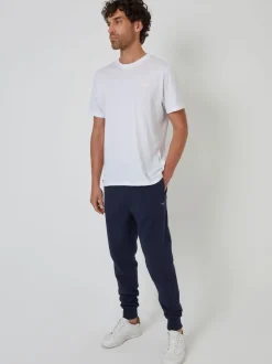 Threadbare Navy Cotton Blend Joggers