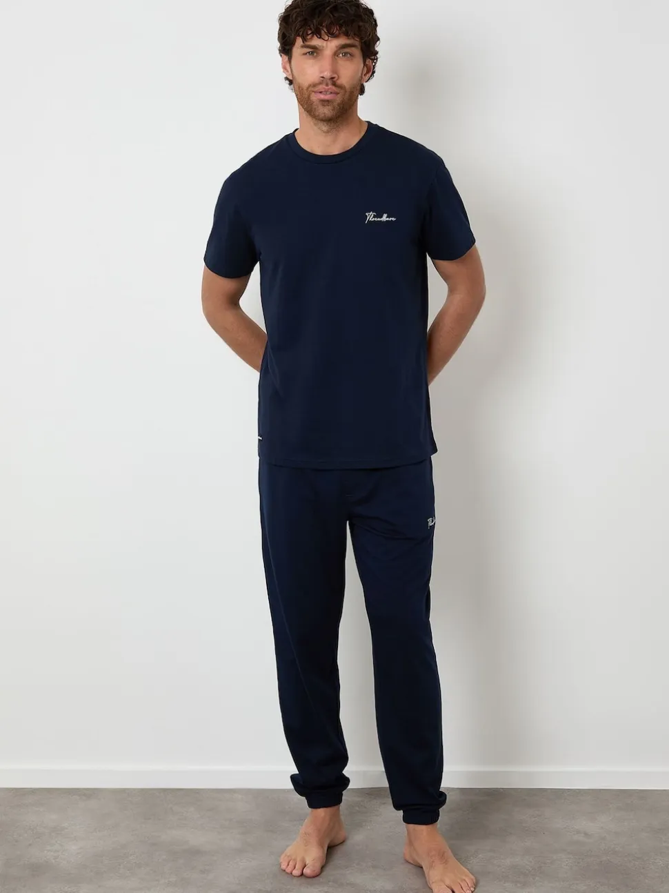 Threadbare Navy Pyjamas Set