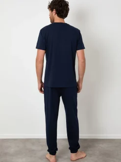 Threadbare Navy Pyjamas Set