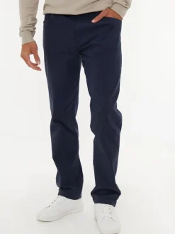 Threadbare Navy Straight Leg Jeans With Stretch