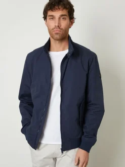 Threadbare Navy Zip Up Harrington Jacket