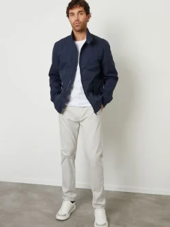 Threadbare Navy Zip Up Harrington Jacket