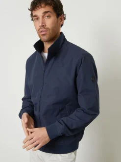 Threadbare Navy Zip Up Harrington Jacket