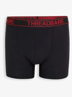 Threadbare Red/Blue/Purple Hipster Fit Boxer Shorts 3 Pack