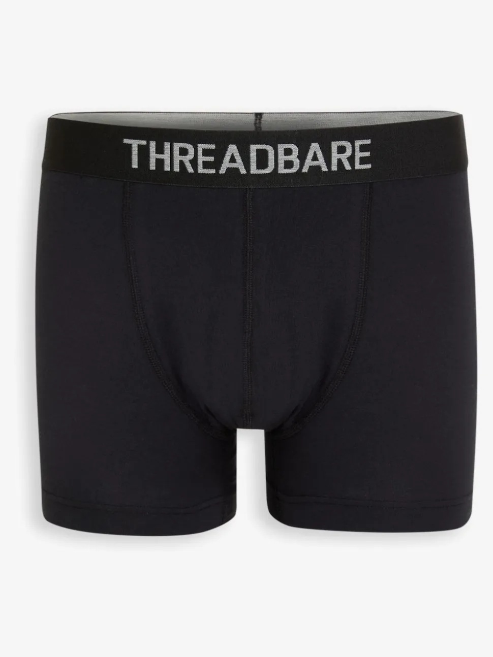 Threadbare White/Black Hipster Fit Boxer Shorts 3 Pack