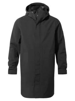 Tog 24 Black Glenton Long Hooded Waterproof Coat