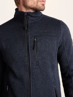 Tog 24 Blue Mens Cresswell Knitlook Fleece Jacket