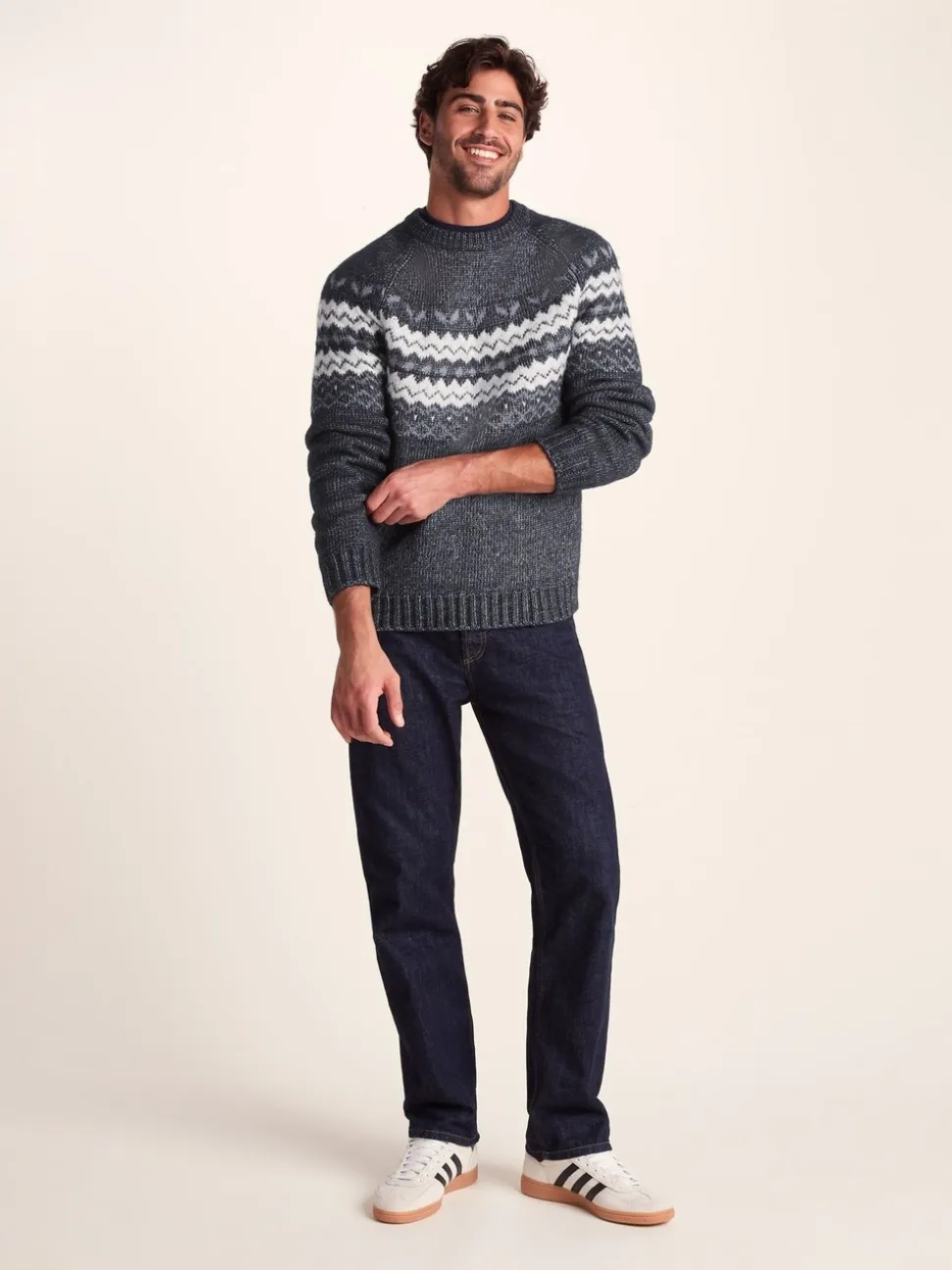 Tog 24 Blue Mens Michael Knitted Jumper