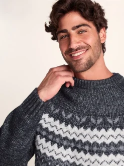 Tog 24 Blue Mens Michael Knitted Jumper
