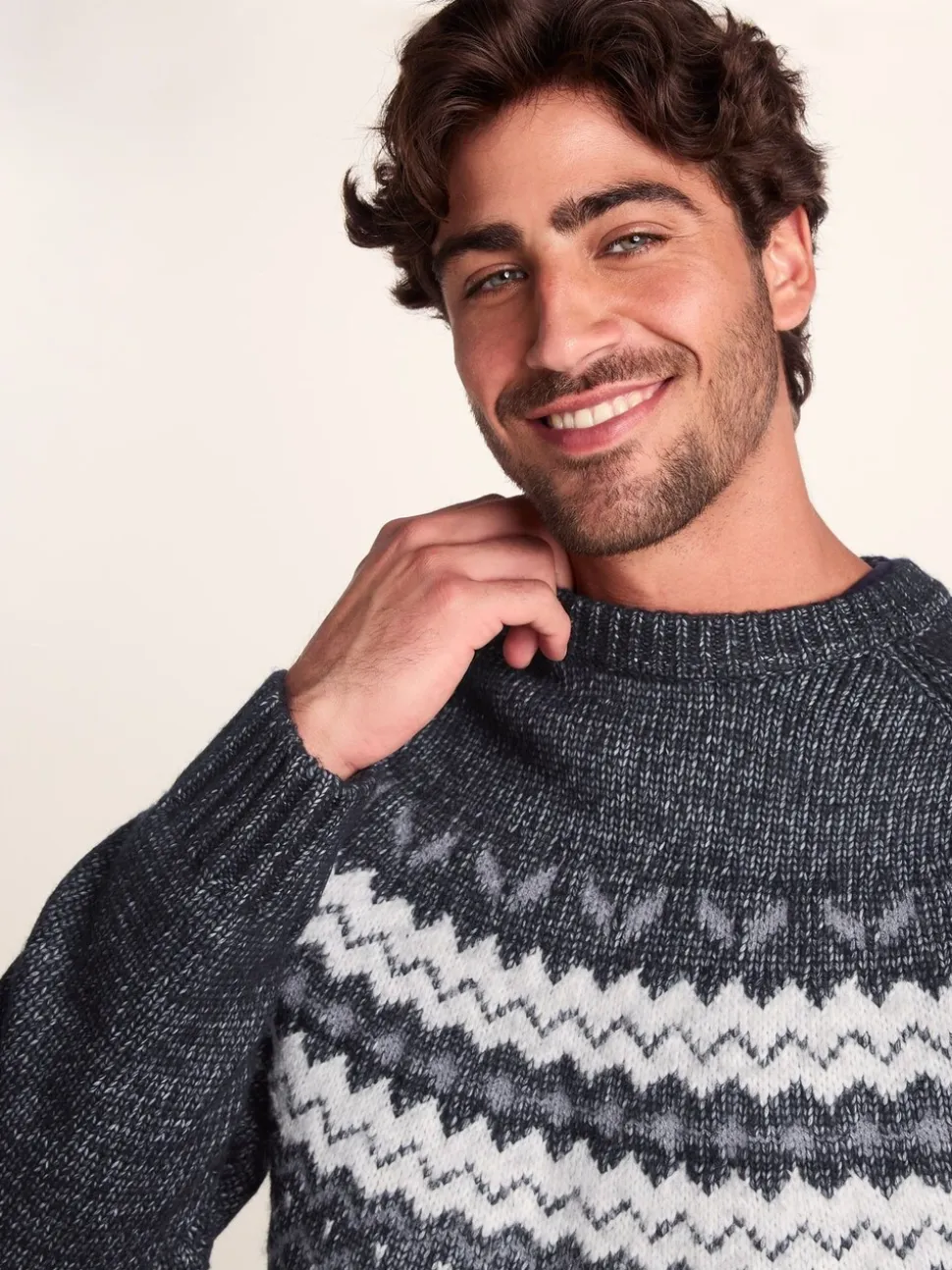 Tog 24 Blue Mens Michael Knitted Jumper
