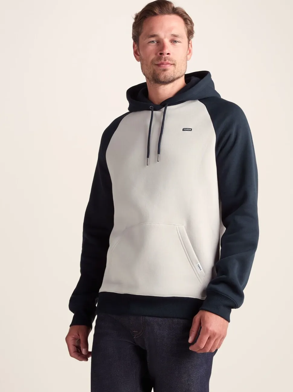 Tog 24 Blue Mens Noston Raglan Hoodie