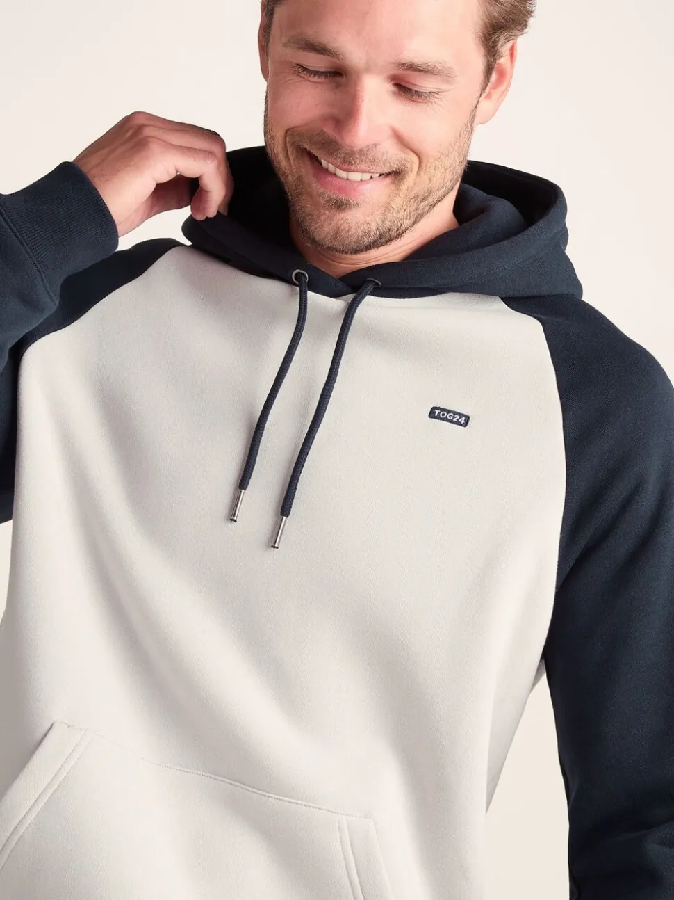 Tog 24 Blue Mens Noston Raglan Hoodie