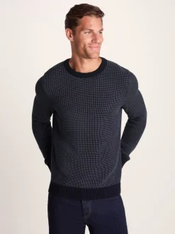 Tog 24 Blue Mens Richie Knitted Jumper