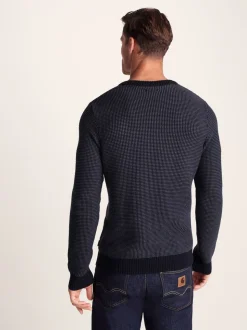 Tog 24 Blue Mens Richie Knitted Jumper