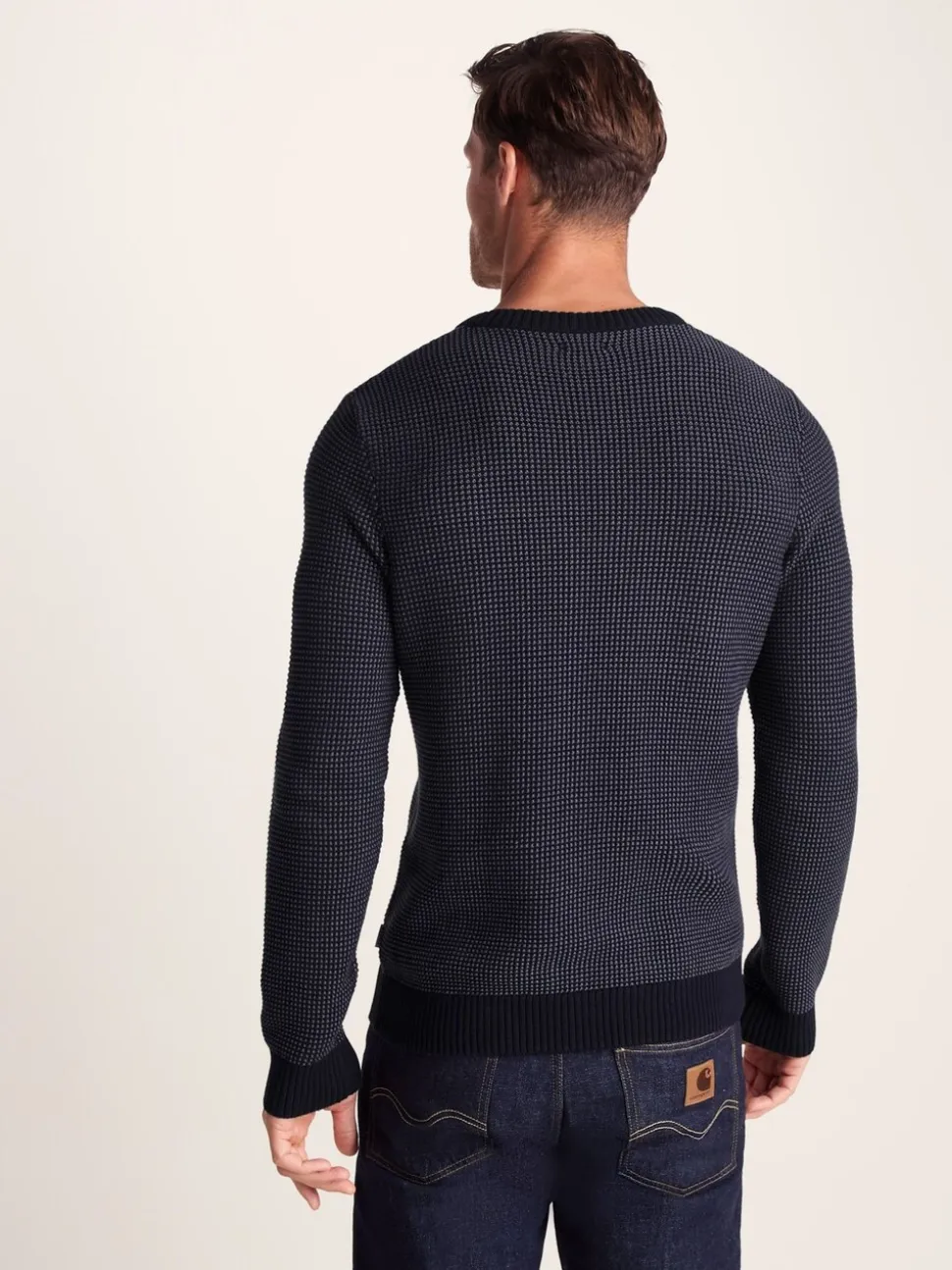 Tog 24 Blue Mens Richie Knitted Jumper