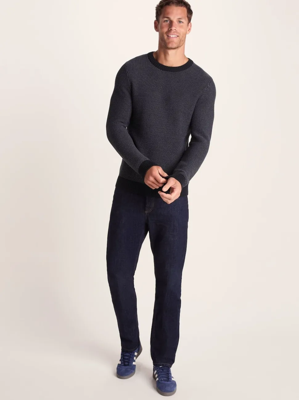 Tog 24 Blue Mens Richie Knitted Jumper