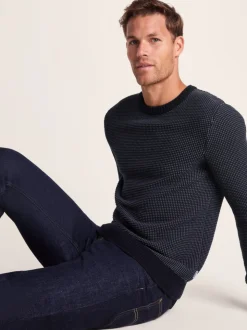 Tog 24 Blue Mens Richie Knitted Jumper