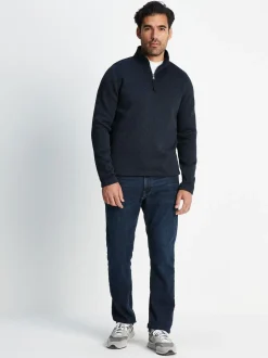 Tog 24 Blue Pearson Knit Look Quarter Zip Fleece