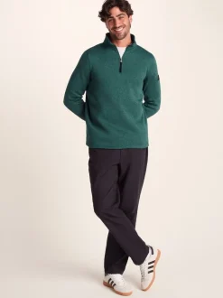 Tog 24 Green Pearson Knit Look Quarter Zip Fleece