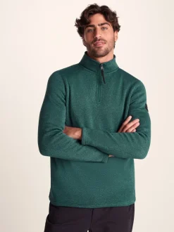 Tog 24 Green Pearson Knit Look Quarter Zip Fleece