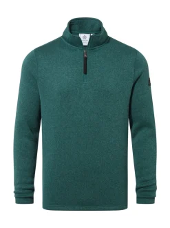 Tog 24 Green Pearson Knit Look Quarter Zip Fleece