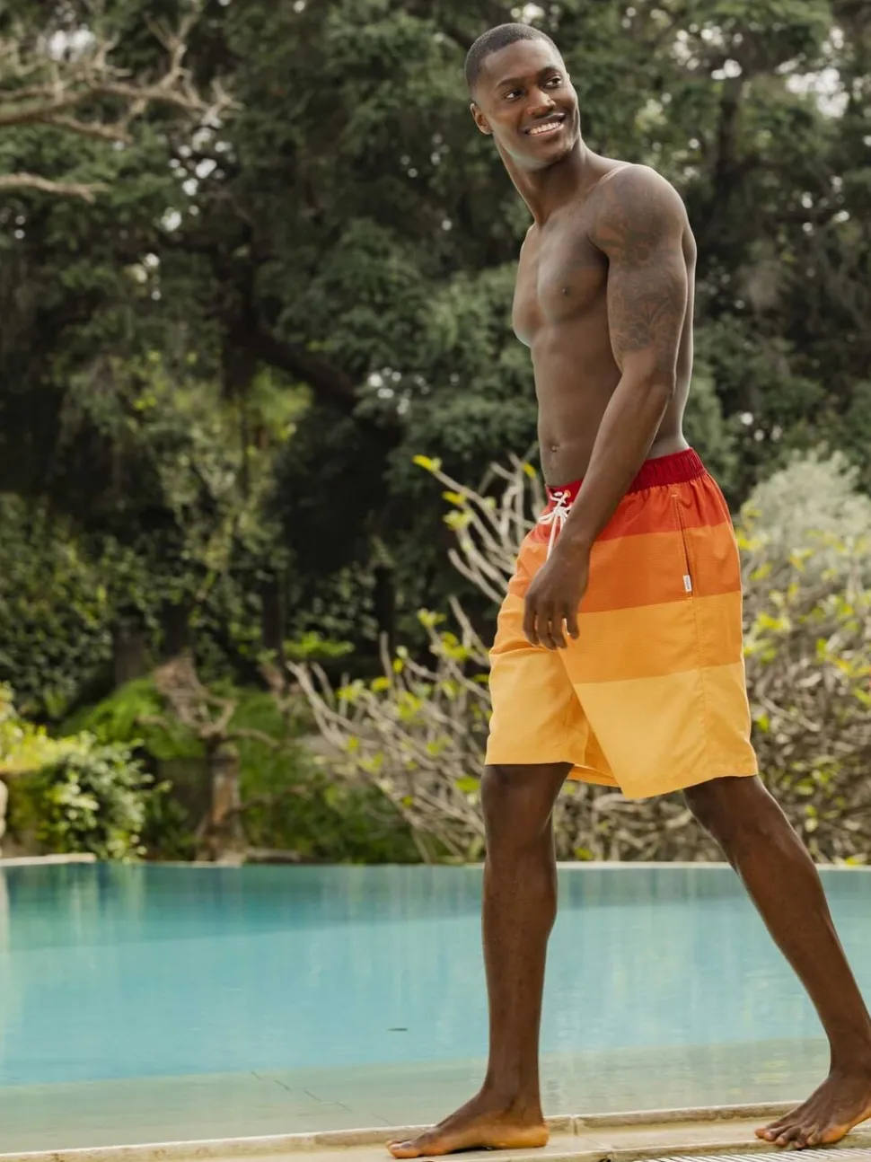 Tog 24 Orange Felix Swimming Swim Shorts
