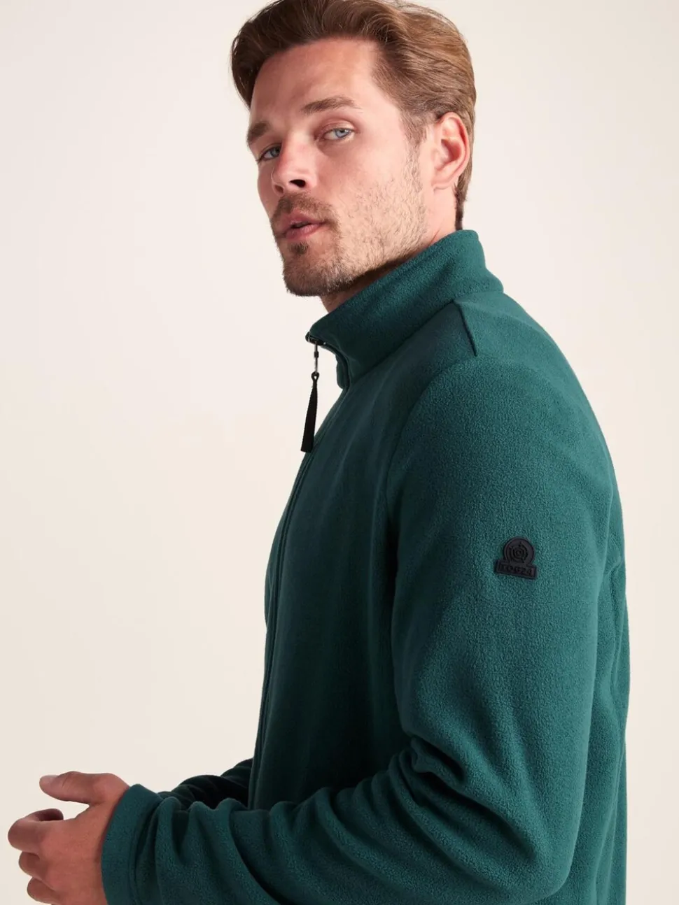 Tog 24 Peacock Green Mens Revive Fleece Black Jacket