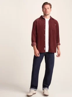 Tog 24 Red Mens Lenny Long Sleeve Shirt