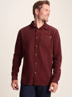 Tog 24 Red Mens Lenny Long Sleeve Shirt