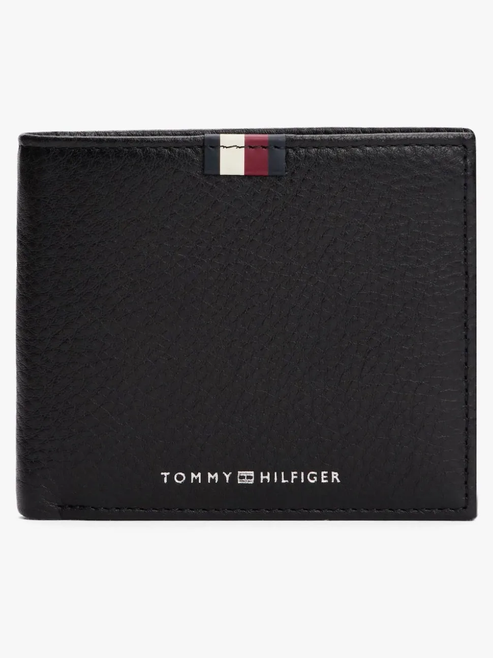 Tommy Hilfiger Black Business Corporate Card and Coin Leather Wallet
