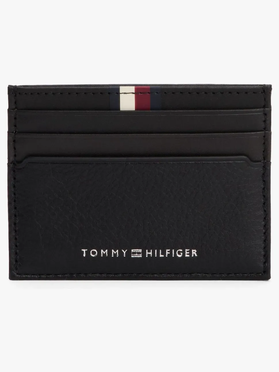Tommy Hilfiger Black Business Corporate Leather Card Holder