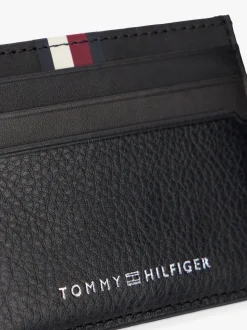 Tommy Hilfiger Black Business Corporate Leather Card Holder