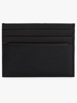 Tommy Hilfiger Black Business Corporate Leather Card Holder