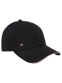 Tommy Hilfiger Black Corporate Panel Cap