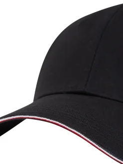 Tommy Hilfiger Black Corporate Panel Cap
