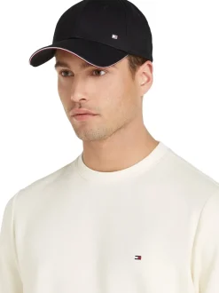 Tommy Hilfiger Black Corporate Panel Cap