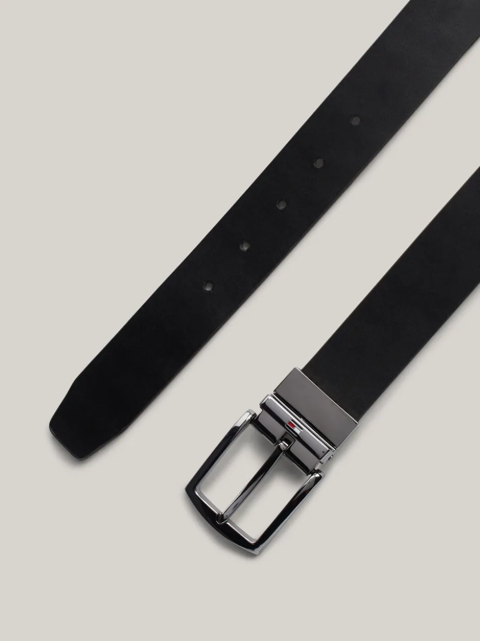 Tommy Hilfiger Black Denton Reversible 3.5cm Belt