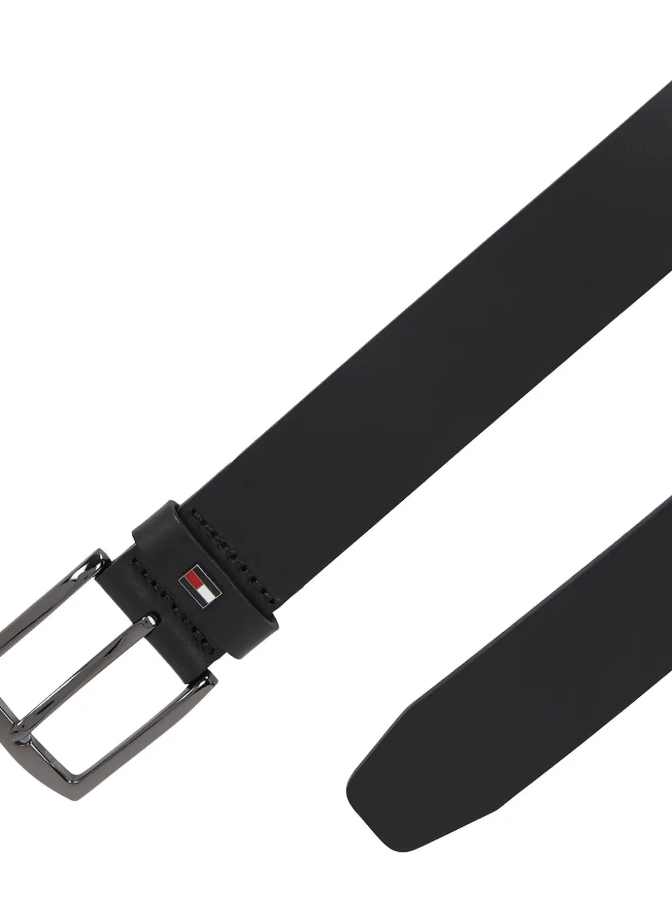 Tommy Hilfiger Black Denton Leather Belt