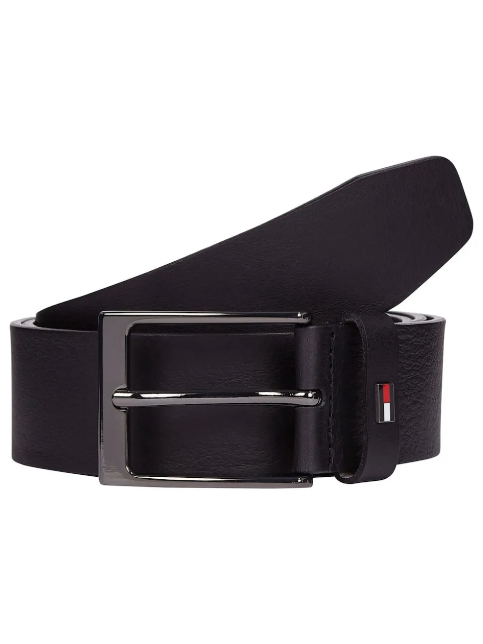 Tommy Hilfiger Black Layton Leather Belt
