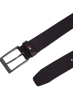 Tommy Hilfiger Black Layton Leather Belt
