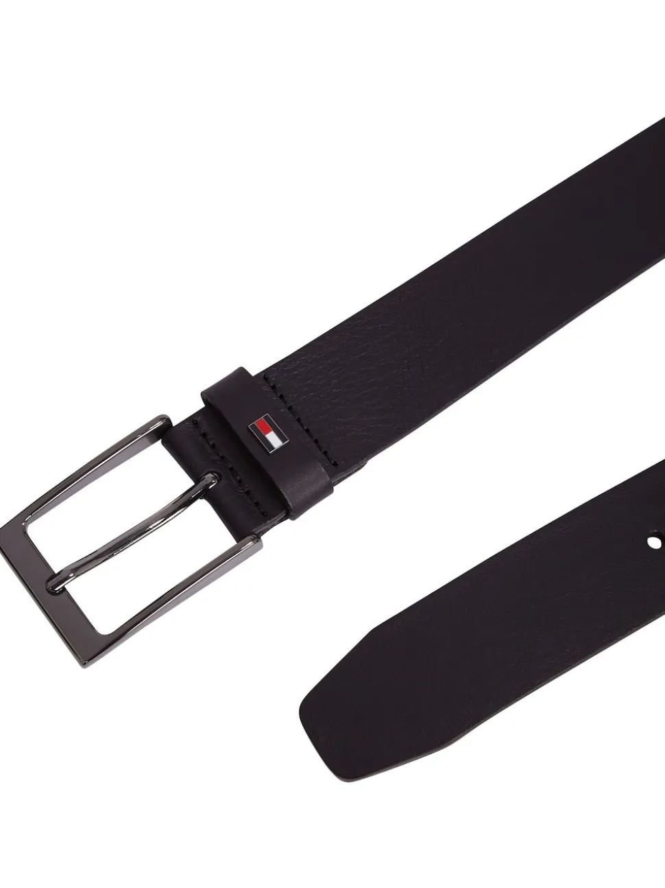 Tommy Hilfiger Black Layton Leather Belt