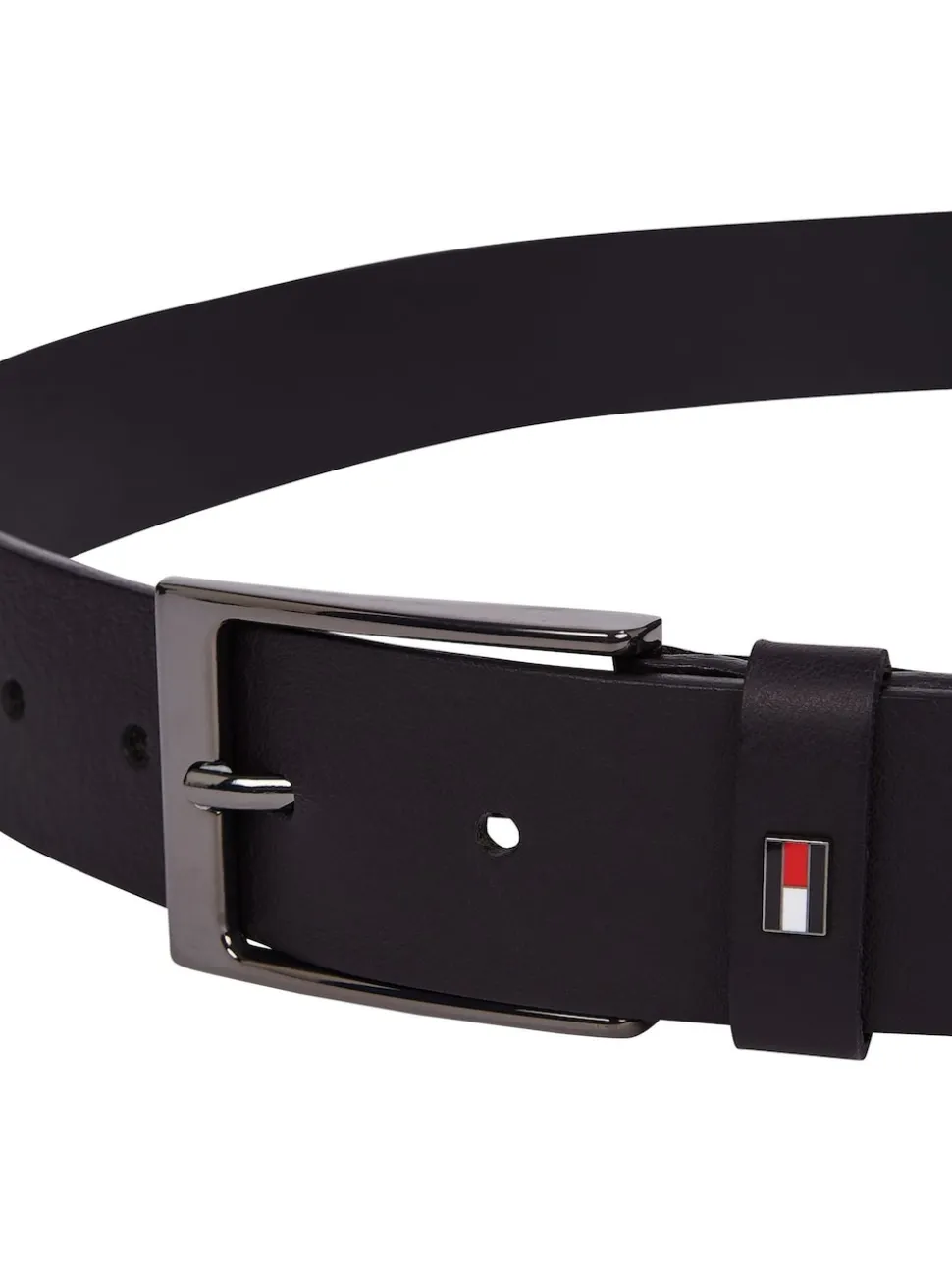 Tommy Hilfiger Black Layton Leather Belt