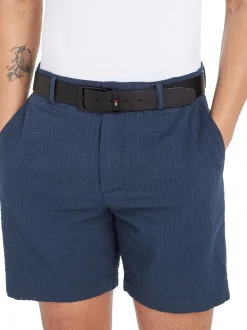 Tommy Hilfiger Black Layton Leather Belt