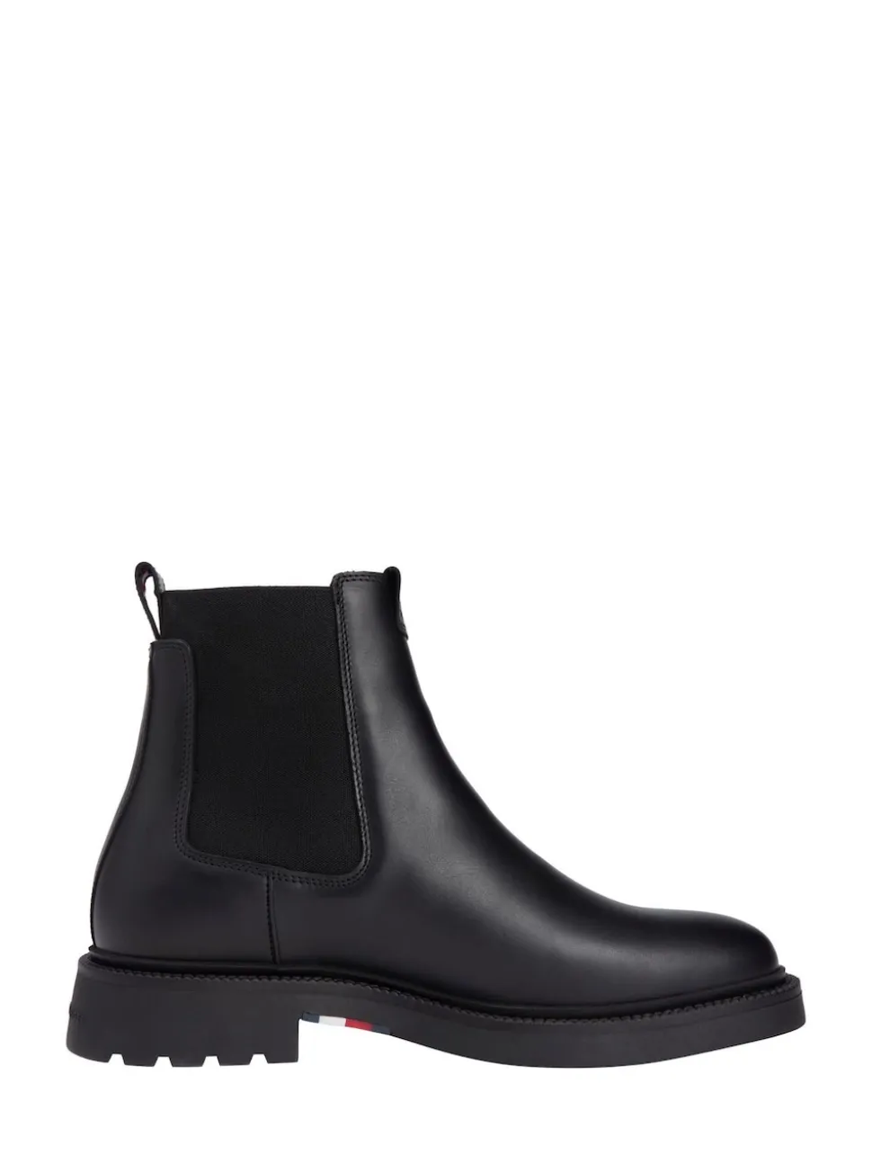 Tommy Hilfiger Black Lightweight Leather Chelsea Boots